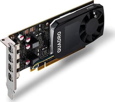 Kartë grafike NVIDIA Quadro P1000, 4GB GDDR5, 4x Mini DisplayPort, e zezë
