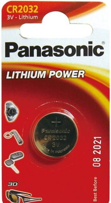 Bateri litiumi Panasonic CR2032, 220mAh, 1 copë