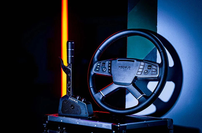 Timon për simulim MOZA Racing TSW Truck Wheel RS060, ekran RGB, Quick Release, i zi