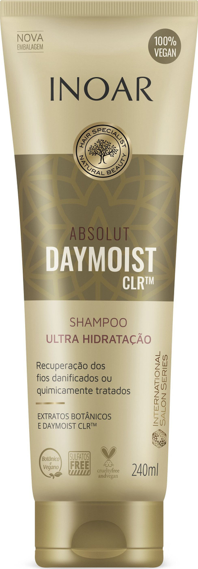 Shampo për flokë Inoar Absolut Daymoist CLR, ultra hidratuese, pa sulfate, 240 ml