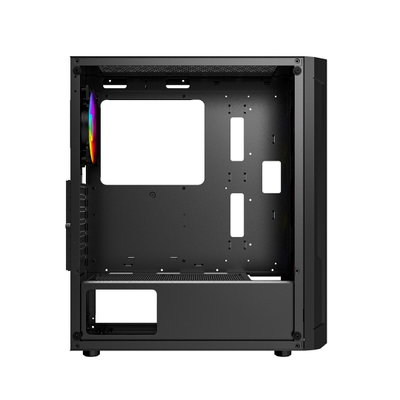 Kuti kompjuteri Gembird Fornax 400X, Midi Tower ATX, ARGB, e zezë