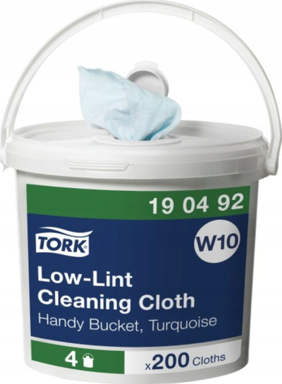 Lecka pastrimi Tork W10, 200 copë, 30 x 16.5 cm, ngjyrë turkeze