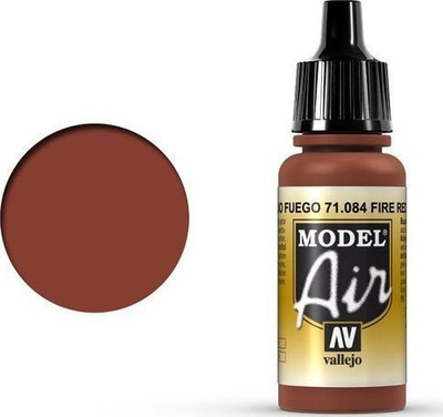 Ngjyrë akrilike për airbrush Vallejo Model Air Fire Red, mat, 17ml