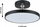 Lampë tavani Paulmann Hildor LED, 40cm, 3-step dimming, e zezë matt
