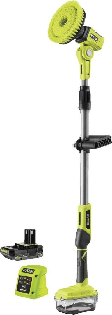 Furçë pastrimi pa kabllo Ryobi R18TPS-120G, 18V, me dorezë tutele, jeshile