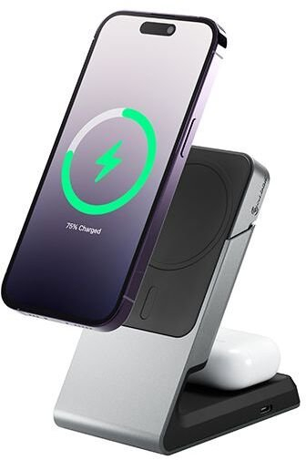 Karikues wireless Alogic MSCDD, 2 në 1, 15W, i zi