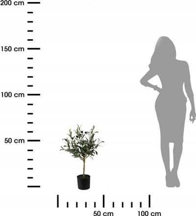 Bimë artificiale OLIVE TREE, 66 cm, DH 16x66 cm, e gjelbër