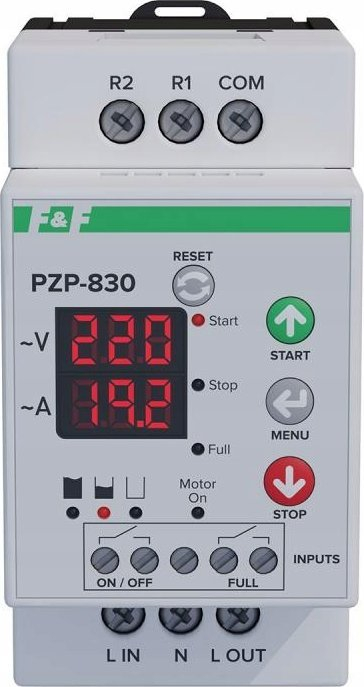 Relé kontrolli për pompë nënujore F&amp;F PZP-830, automatike, për puse dhe depo uji