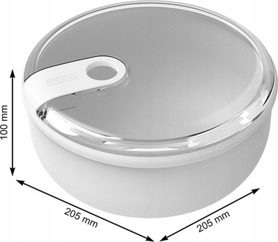 Enë ruajtëse rrumbullake Rotho Fresh Keeping ELA, 1.8L, plastike, transparente