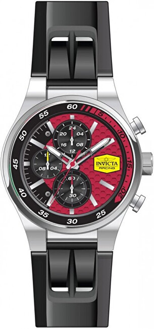 Orë dore për meshkuj Invicta Racing Quartz 47739, e zezë