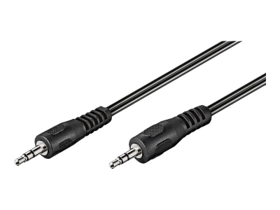 Kabllo audio Goobay AUX, 3.5 mm stereo, 1.5 m, e zezë