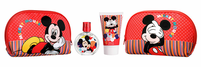 Set për fëmijë EP Line Mickey Mouse, EDT 50 ml + xhel dushi 100 ml + çantë kozmetike