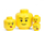 Kuti magazinimi LEGO Head - silly (mini), e verdhë