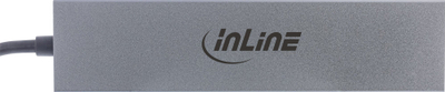 HUB USB InLine USB 3.2 Gen 2, Type C në 4x Type C, 10 Gbit/s, gri