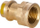 Fiting bakri për gaz, 22mm, filet 1", me press