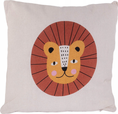 Jastëk për kalamajt Home Styling Collection Safari Lion, 40 x 40 cm, me shumë ngjyra