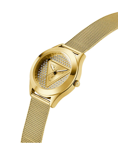 Orë grash Guess Ladies Gold Tone Analog GW0835L2, e artë