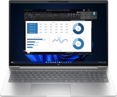 Laptop HP ProBook 460 G11, Ultra 7 155U, 16GB RAM, 512GB SSD, 16", ngjyrë argjendtë