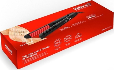 Hekur flokësh Valera Swiss X Frisé, profesional, për onde dhe teksturë, i zi