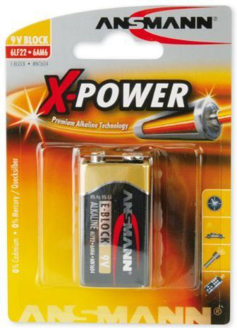 Алкална батерија Ансман X-Power 9V, 1 парче