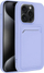 Kapak OEM me xhep karte për iPhone 15 Pro, mbrojtës, vjollcë