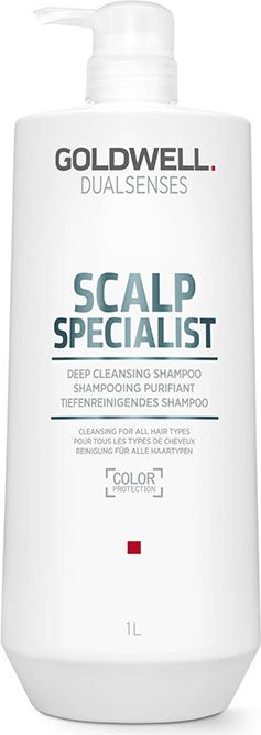 Shampo pastruese Goldwell Dual Senses Scalp Specialist Deep Cleansing, 1000ml, për skalp me yndyrë, transparente