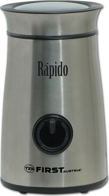 Mulli kafeje TZS First Austria 2n1, 150W, trup inoksi, gri