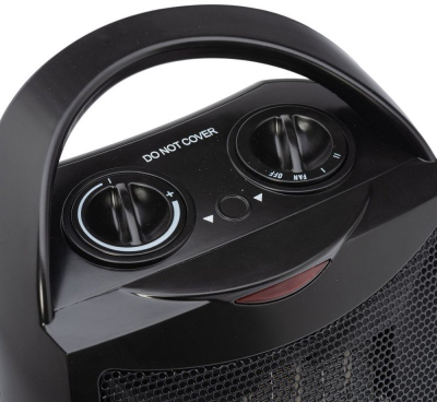 Ngrohës elektrik qeramik pa markë, 1500W, me ventilator, i bardhë