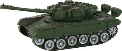 Lodër tank me telekomandë Leantoys 1:18, me dritë edhe zë, i gjelbër
