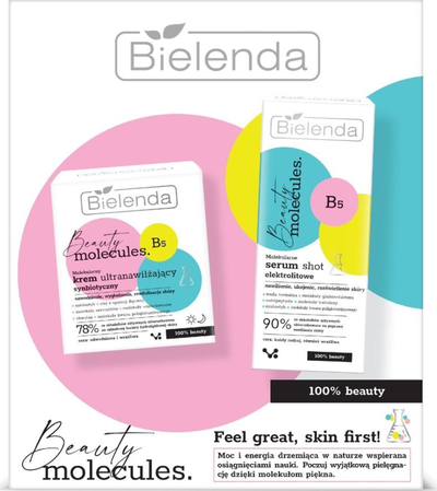 Set dhurate Bielenda Beauty Molecules, kujdes per fytyren, 30 ml + 50 ml