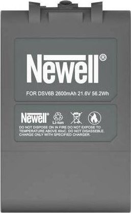 Bateri zëvendësuese Newell DSV6B për Dyson V6, Li-ion, me dritë LED, gri