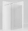 Panel dushi Aquaform Fuji Walk In, 110x200 cm, xham i kthjellët 8 mm, krom