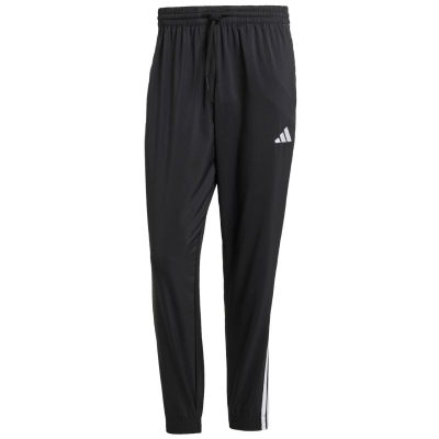 Pantallona sportive adidas Essentials 3 Stripes Woven M, poliester, të zeza