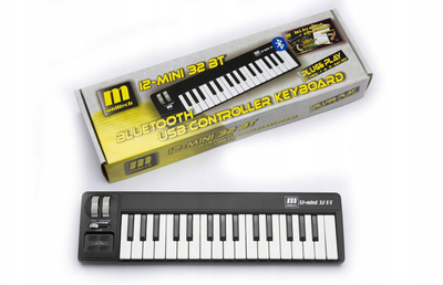 Tastierë MIDI Miditech i2 Mini 32, Bluetooth, USB, e zezë