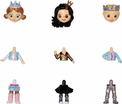 Lodër mini goca Zapf Lil Snaps Dolls Sidekick S2, set me 36 copë, shumëngjyrëshe