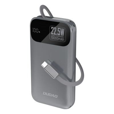 Power bank Dudao K31, 10000mAh, 22.5W PD, gri