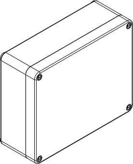Kuti industriale sipërfaqësore Zamel 2723-00, 313x253x115mm, IP65, gri