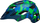 Helmetë biçiklete për fëmijë Bell Sidetrack Kids Camosaurus, 47–54 cm, me vizor, blu mat