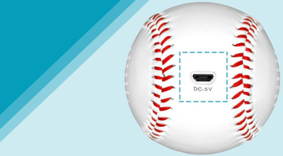 Altoparlant Bluetooth Crono MUSIC ANGEL Baseball, 6W, TWS, i bardhë