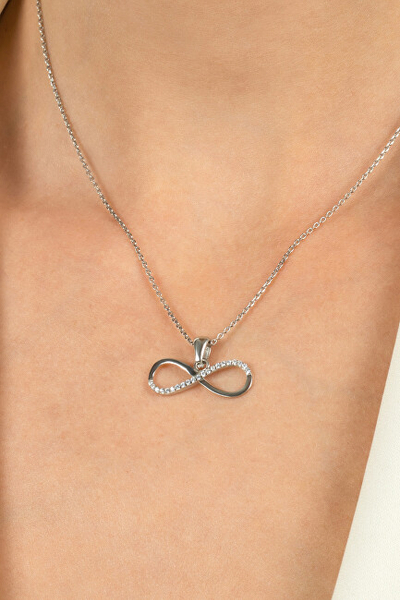 Aksesor për qafore Brilio Silver Infinity PT55W, i argjendtë