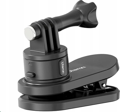 Kapëse klip për aksion kamera Ulanzi Go Quick II, rrotullim 360°, magnetike, e zezë