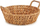 Shportë dekorative tavoline Gift Decor Metal Water Hyacinth, me doreza, 35.5 x 16.5 x 39 cm, natyrale