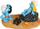 Dekorim akuariumi Aqua Della Smurfette On The Beach, 16.2x9.6x9.3 cm, shumëngjyrësh