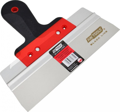 Shpatull inox fasade AWTools AW302588, 250mm, dorëzë gome, e zezë
