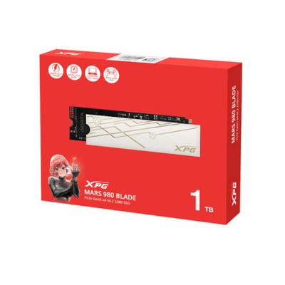 SSD i brendshëm ADATA MARS 980 Blade 1TB, M.2 2280, PCIe 5.0 NVMe, i zi