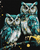 Set pikturimi me numra Rosa Wise Owls KHO6514, 40x50cm, bojë akrilike metalike, shumëngjyrëshe