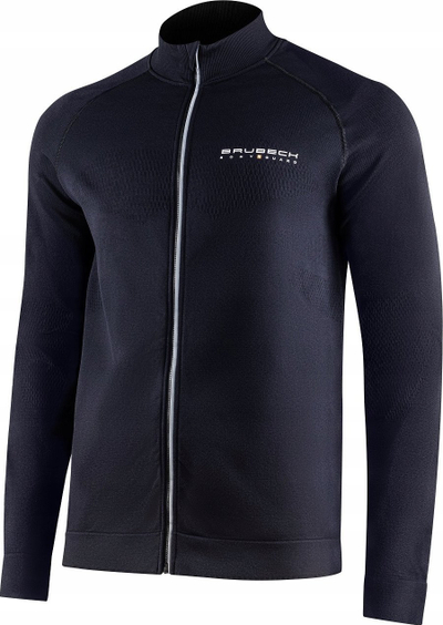 Bluza sportive Athletic LS14080, termoaktive, mbyllje me zinxhir, e zezë