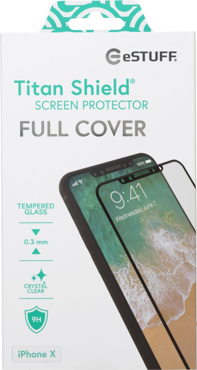 Заштита за екран ESTUFF ES501510 Titan Shield, калено стакло 9H, проѕирно