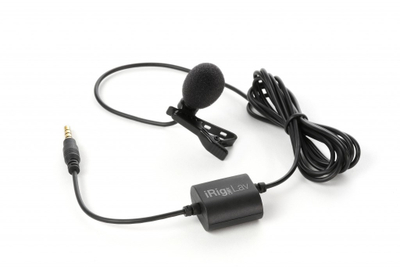 Mikrofon lavalier IK Multimedia iRig Mic Lav, set 2 copë, për telefona, i zi