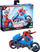 Lodër aksioni Hasbro Marvel Spider-Man Web Cycle, figurë 15 cm, me motor, shumëngjyrëshe
